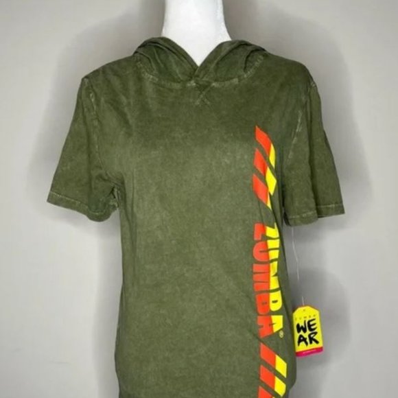 Green Zumba hooded T - Picture 2 of 4